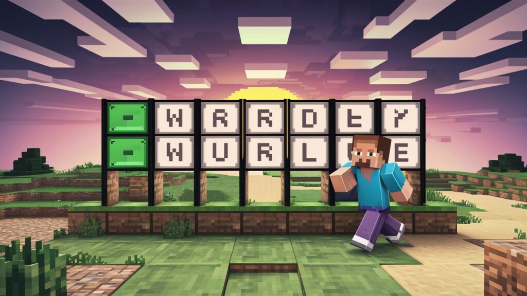 Minecraft able wordle