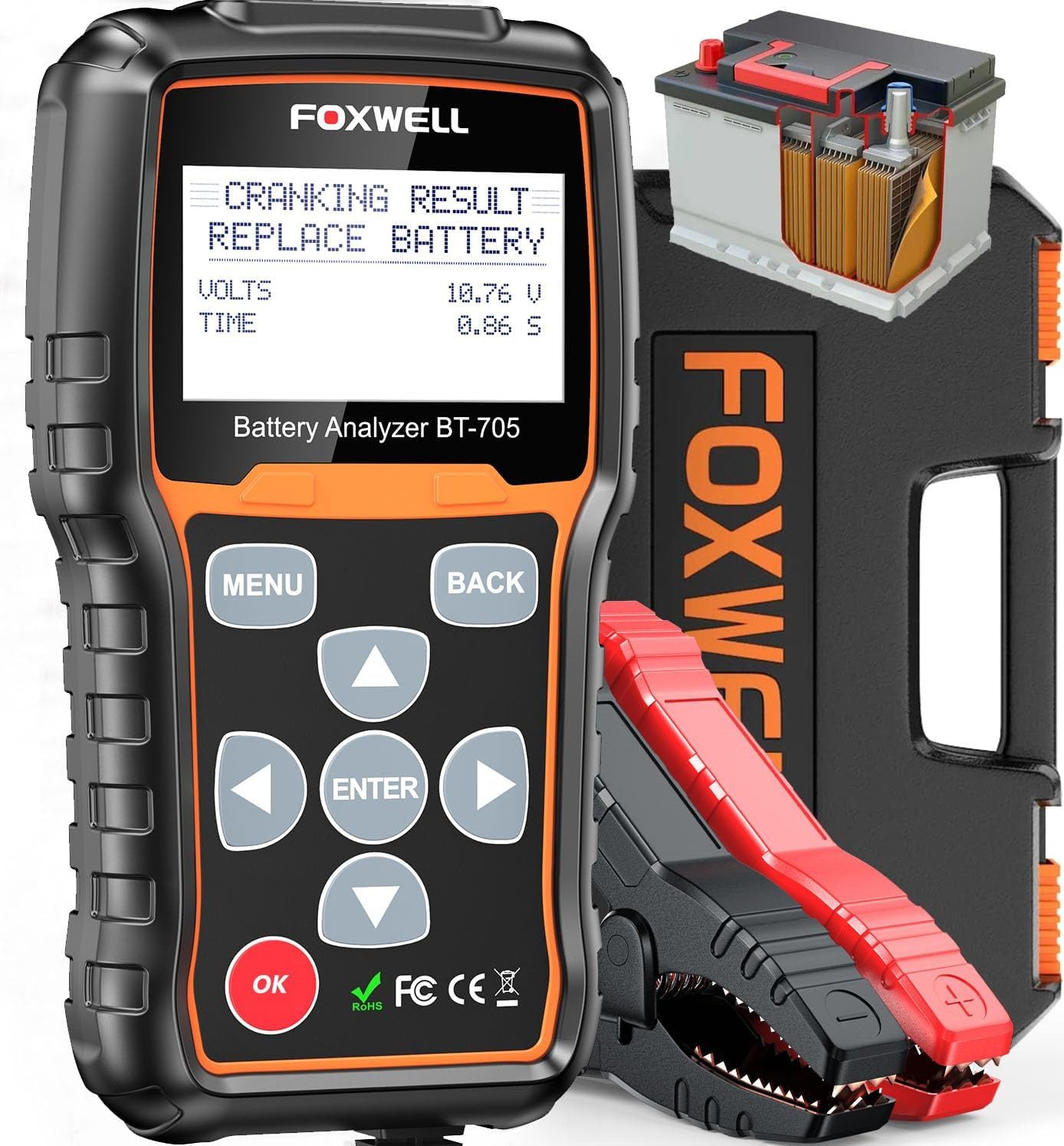 FOXWELL BT705 Car Battery Tester