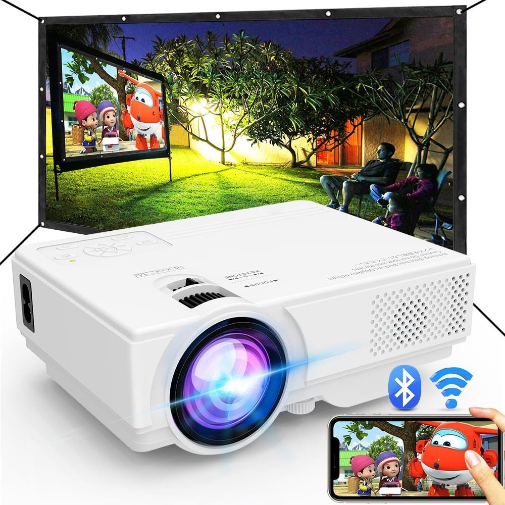 NISOO Upgrade Outdoor Mini Movie Projector