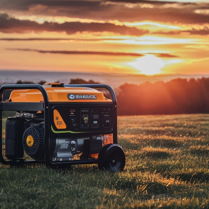 Portable Electric Generators with Folding Transport Handles